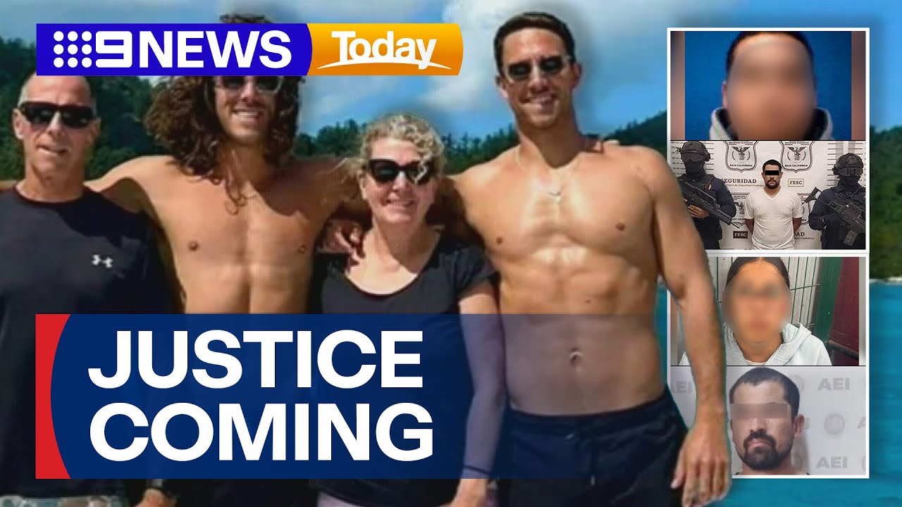 Three men accused of murdering Perth brothers in Mexico face court | 9 News Australia