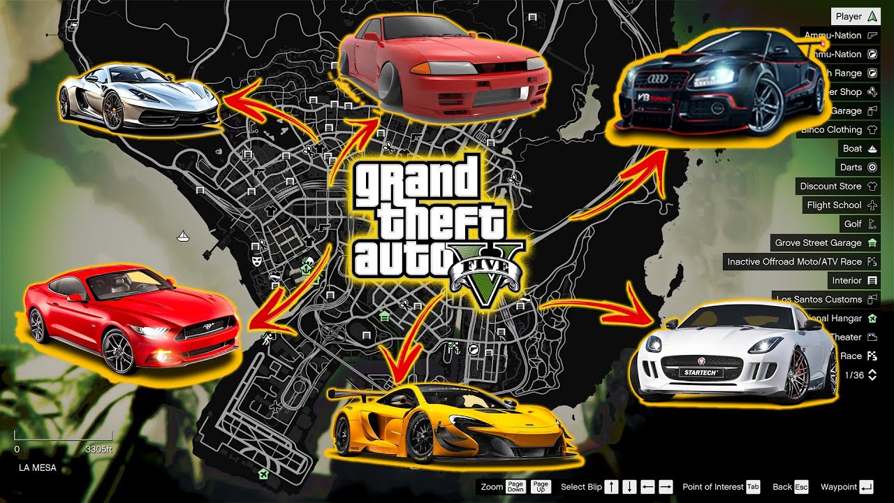GTA 5 - Secret & Hidden and Rare Vehicle Locations (Story Mode)