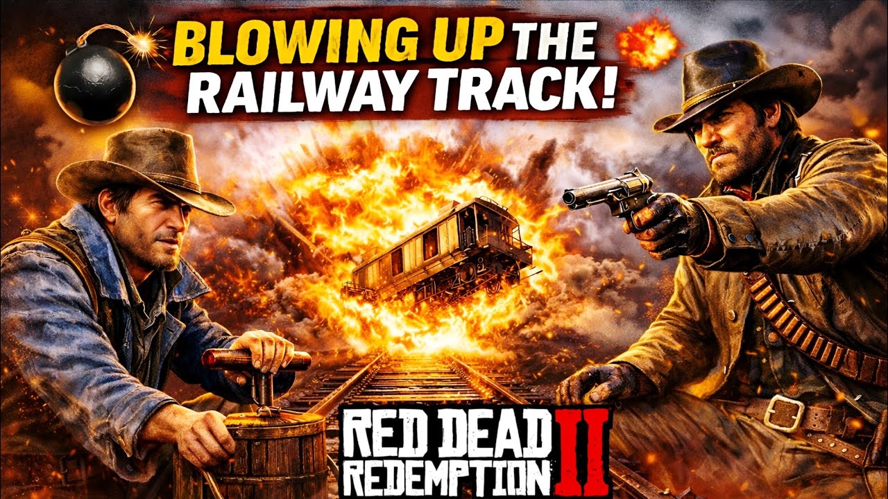 Arthur Morgan & John Marston Bomb the Train Track! | RDR2 Intense Gameplay