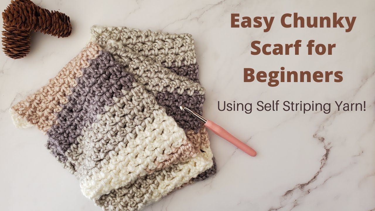 Chunky Crochet Scarf for Beginners | Weekend Crochet Projects | quick crochet for markets