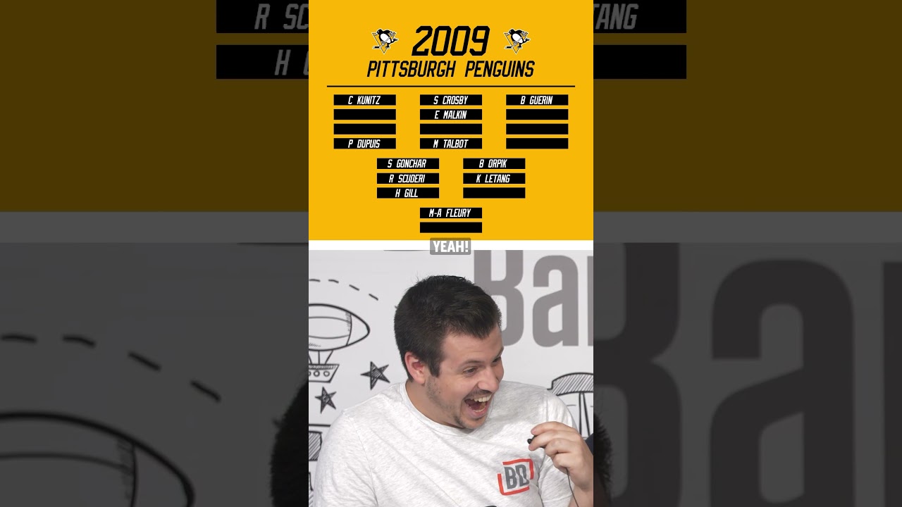 How many players can you name on the Stanley Cup winning 2008-09 Penguins?