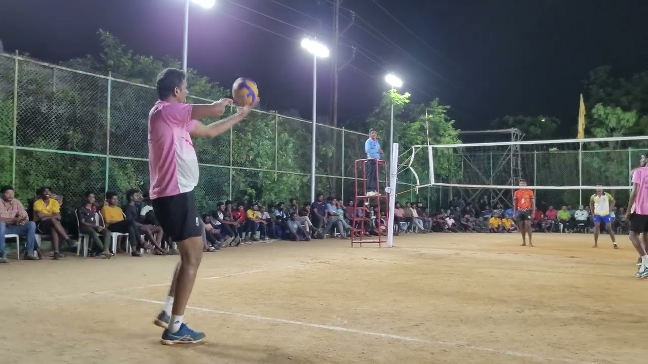 MAHBUBNAGAR V/S KOTHAGUDEM KCR CUP 2K23 #volleyball #viral #azamgarh #telangana