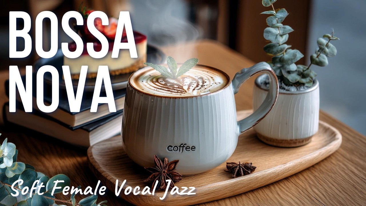 Relaxing Bossa Nova Café | Soft Female Vocal Jazz for Work & Study ☕ | Creamy Latte Break Calm (3h)