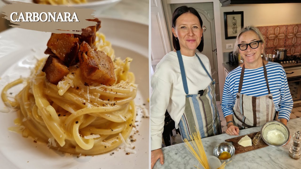 Spaghetti Carbonara. Prawdziwy tradycyjny włoski przepis.