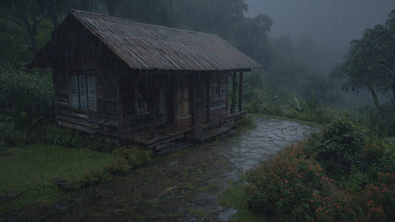 Midnight Rain Drizzle for Deep Sleep – Whispering Rain Tones to Help You Let Go and Rest