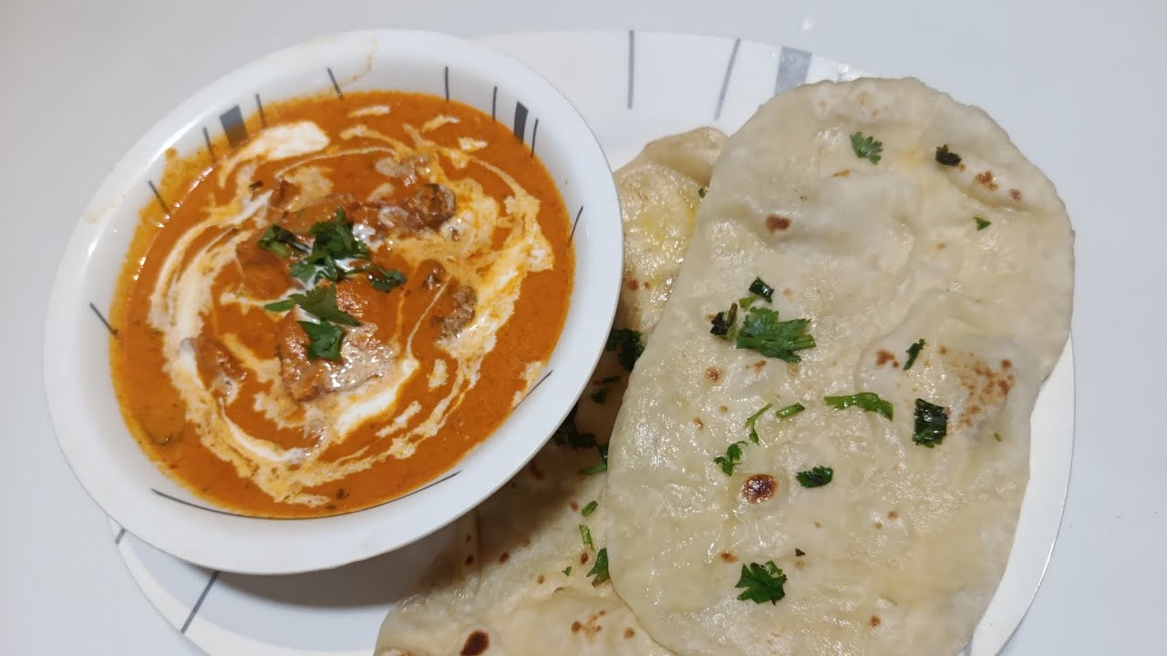 Home made butter chicken and butter Nan.#homestyle whispers 