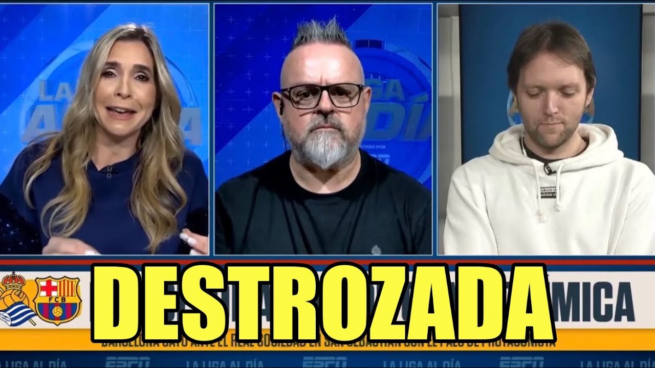 Moises Llorens hace PEDAZOS a Carolina Guillén de ESPN por DEFENDER el ROBO del Madrid al Levante
