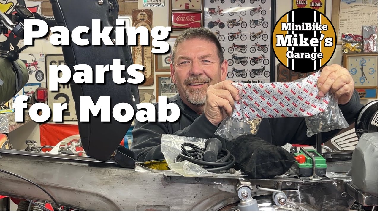 How much stuff can you cram into a Honda CT70 frame?   Moab CT70 - video #7