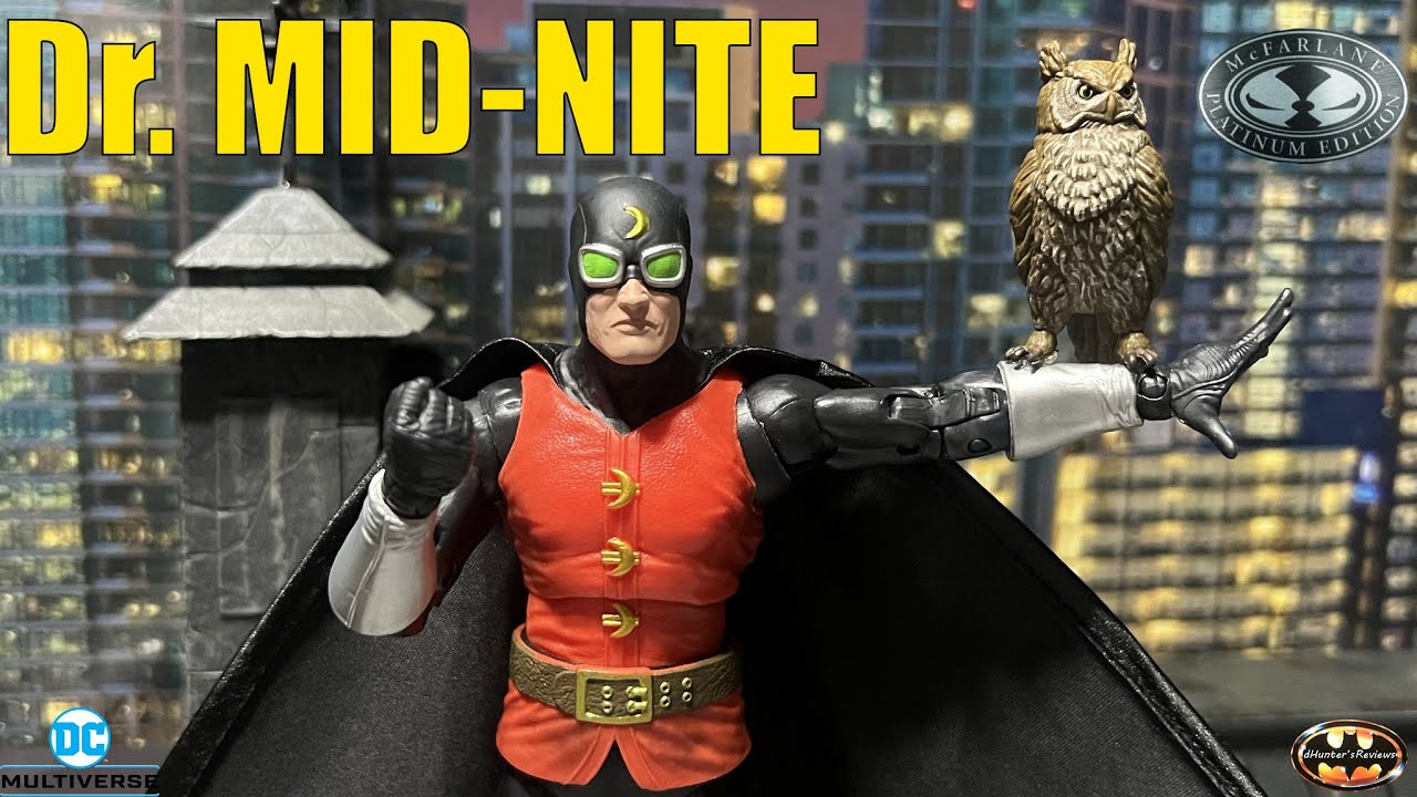 Обзор и сравнение фигурки McFarlane DC Multiverse Dr. Mid-Nite 3 JSA Pieter Cross PLATINUM