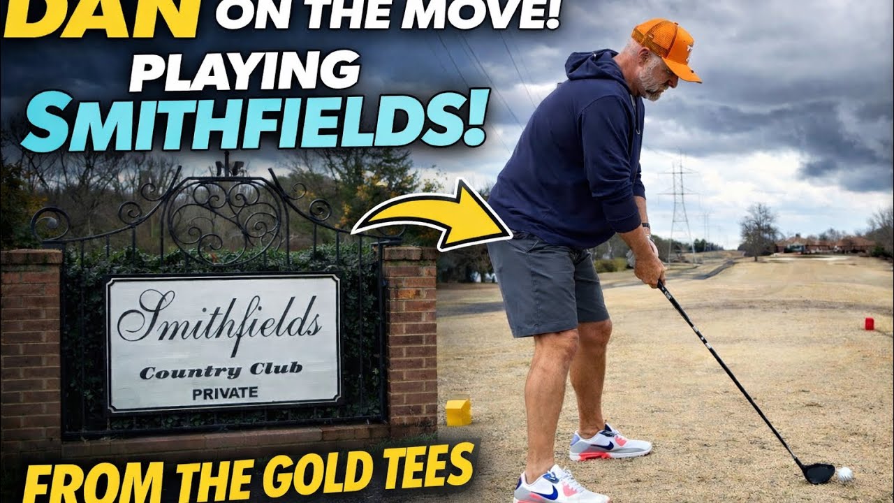 Gold tees at Smithfields — let’s see what we’ve got. 🏌️‍♂️💥