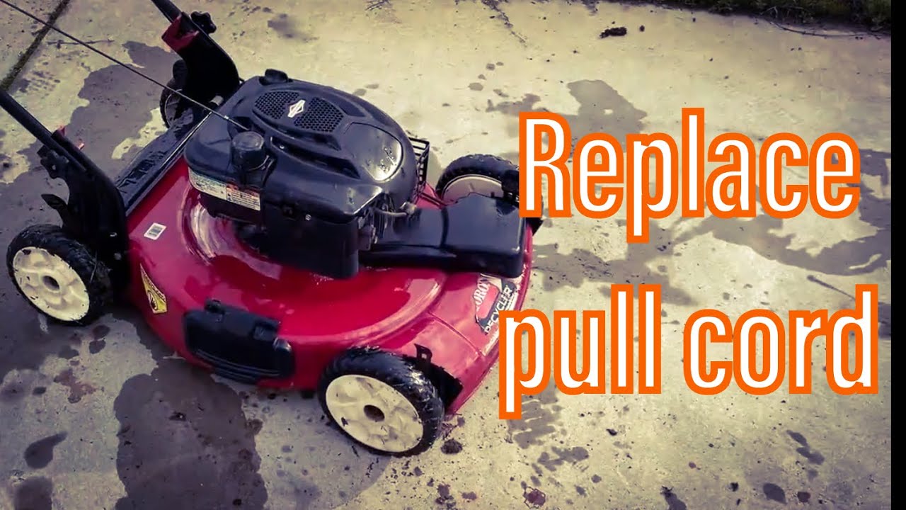 Part 3 Saving a Toro Recycler - Replace Pull Cord