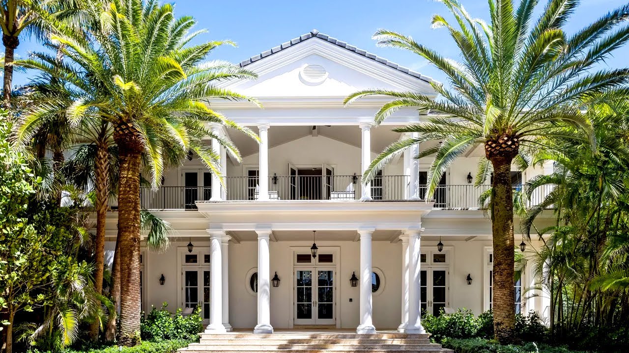 Palm Beach Florida Mansion Tour - Oceanfront House Tour