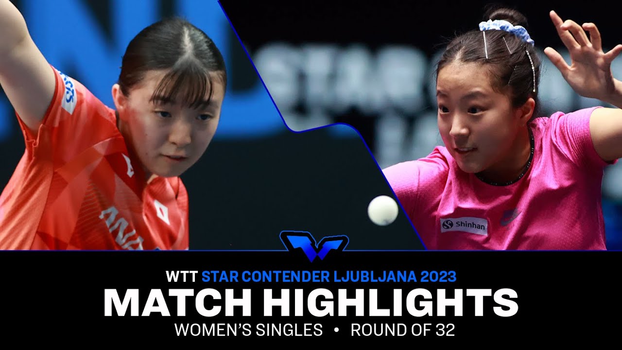 Haruna Ojio vs Shin Yubin | WS R32 | WTT Star Contender Ljubljana 2023