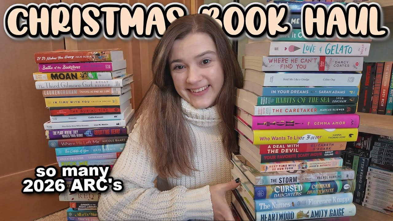 christmas book haul 🎄❄️☃️🎅🦌[soooo many new books and 2026 ARC's]