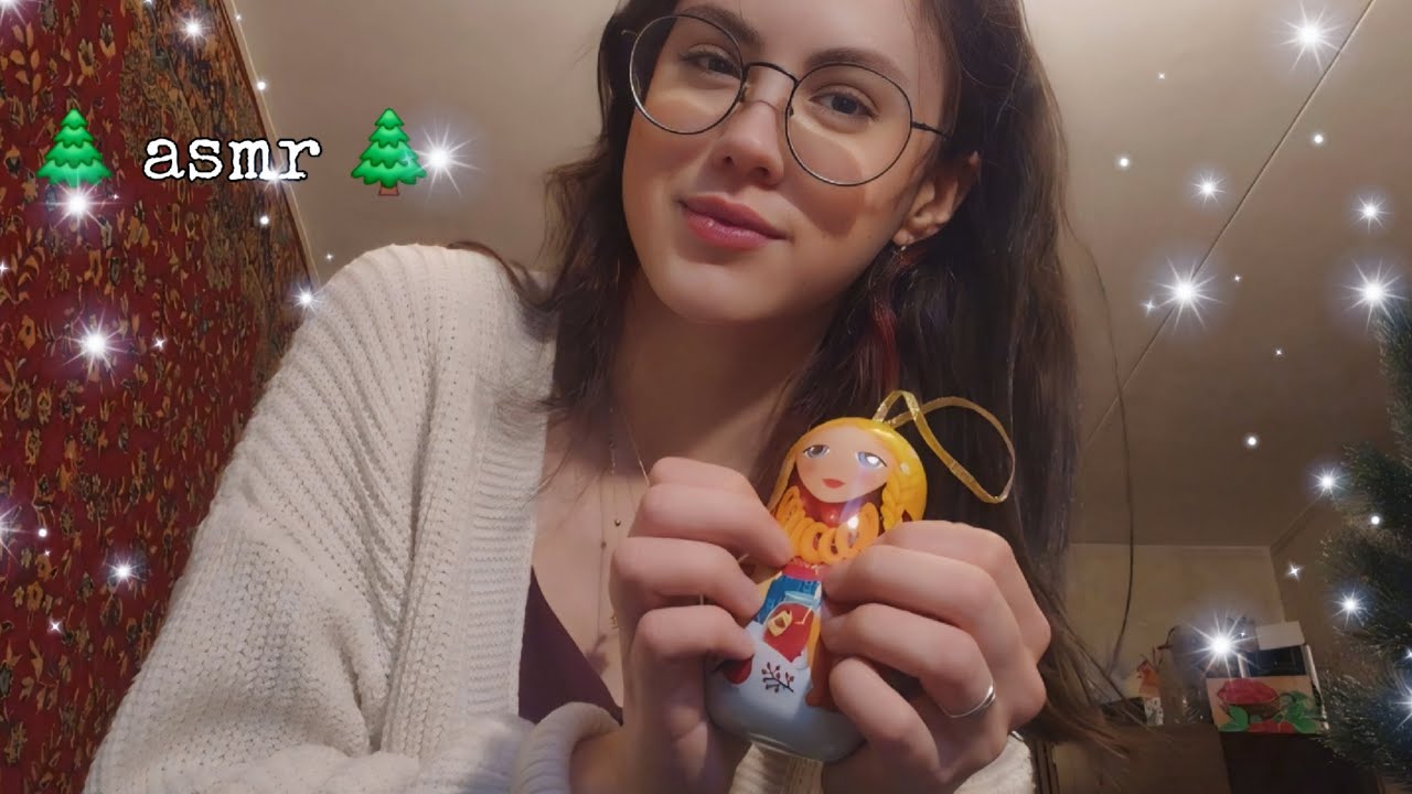 АСМР таппинг по елочным игрушкам // погружаемся в новогодний СССР 🌟