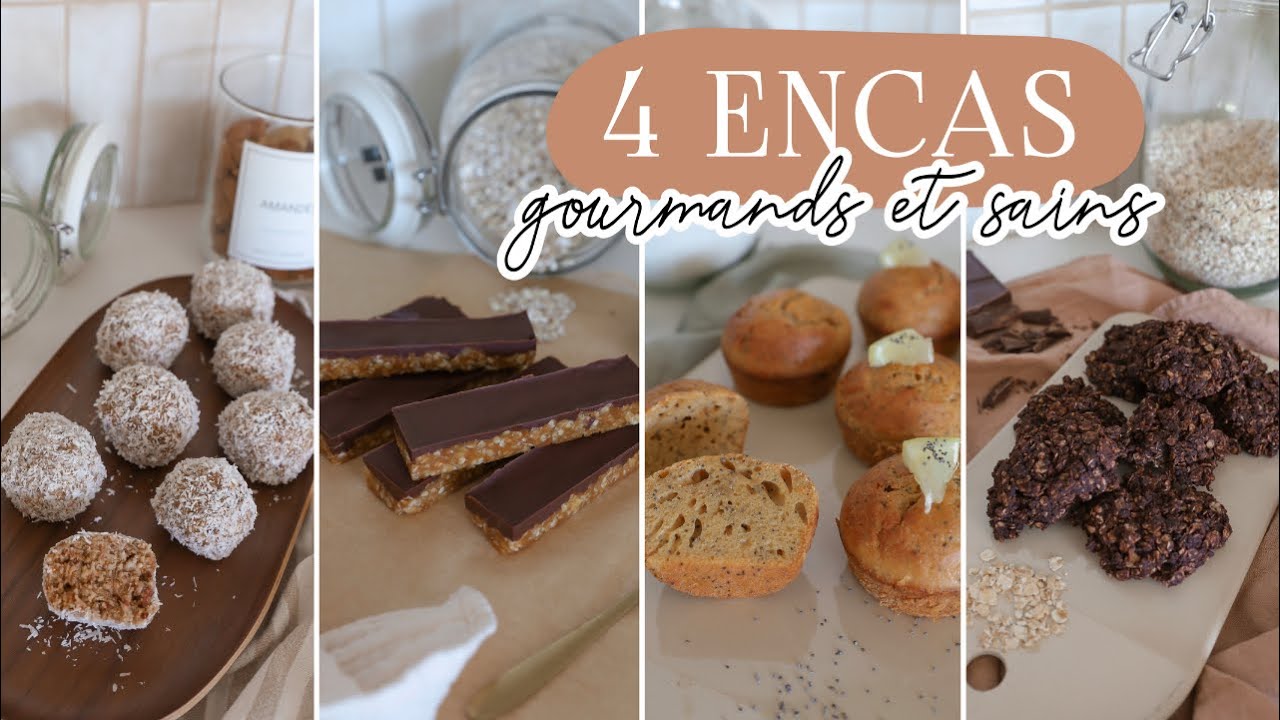 4 recettes de collations rapides & gourmandes !