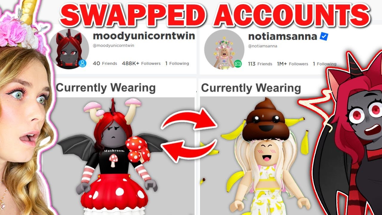 Swapping Roblox Accounts With Moody For 24 Hours!