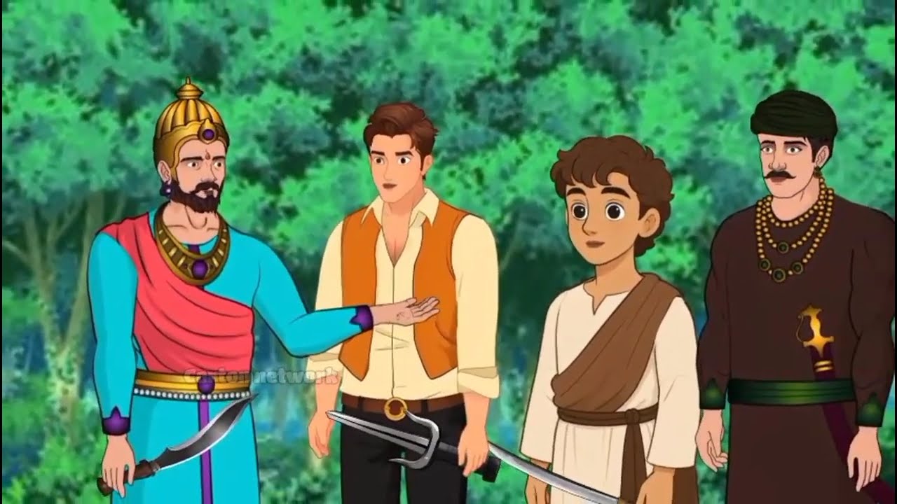 Jadu garni or uski 4 larkian//cartoon story//Hindi story//jadui Kahaniyan  Hindi Urdu//jadui Vardan