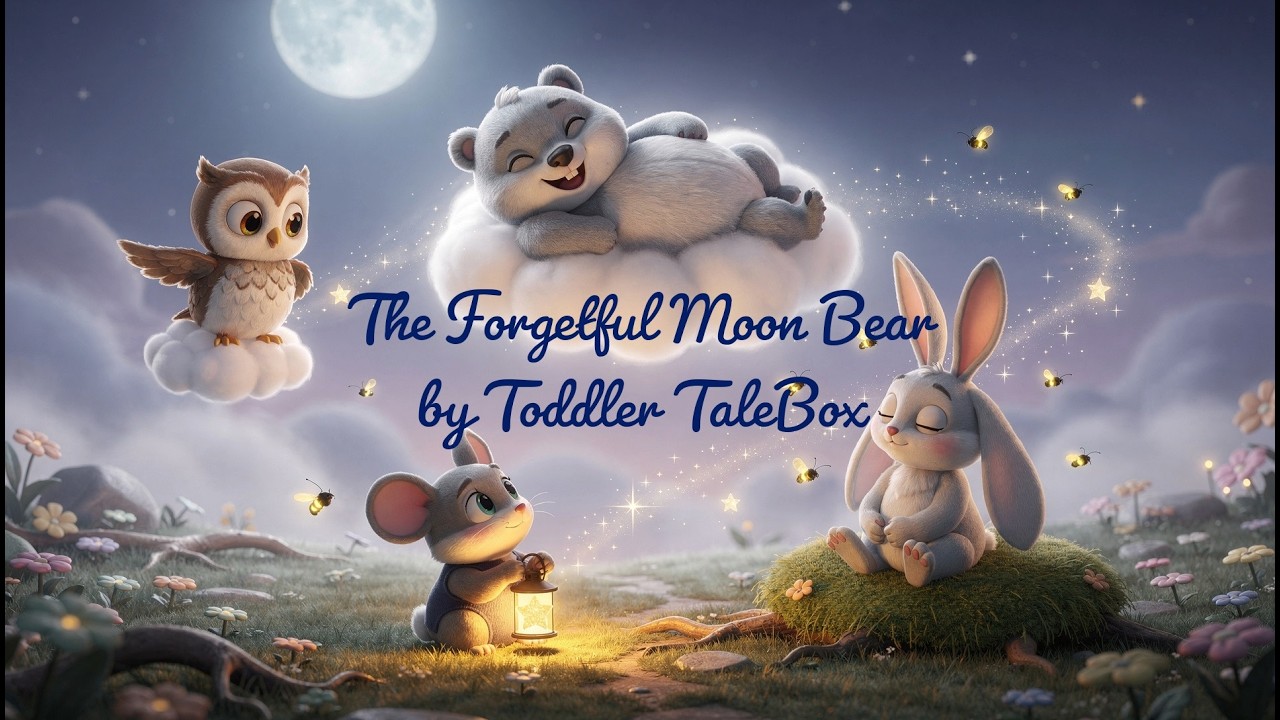 The Forgetful Moon Bear 🌙 | Gentle Musical Bedtime Story for Toddlers | Calm Sleep Tale