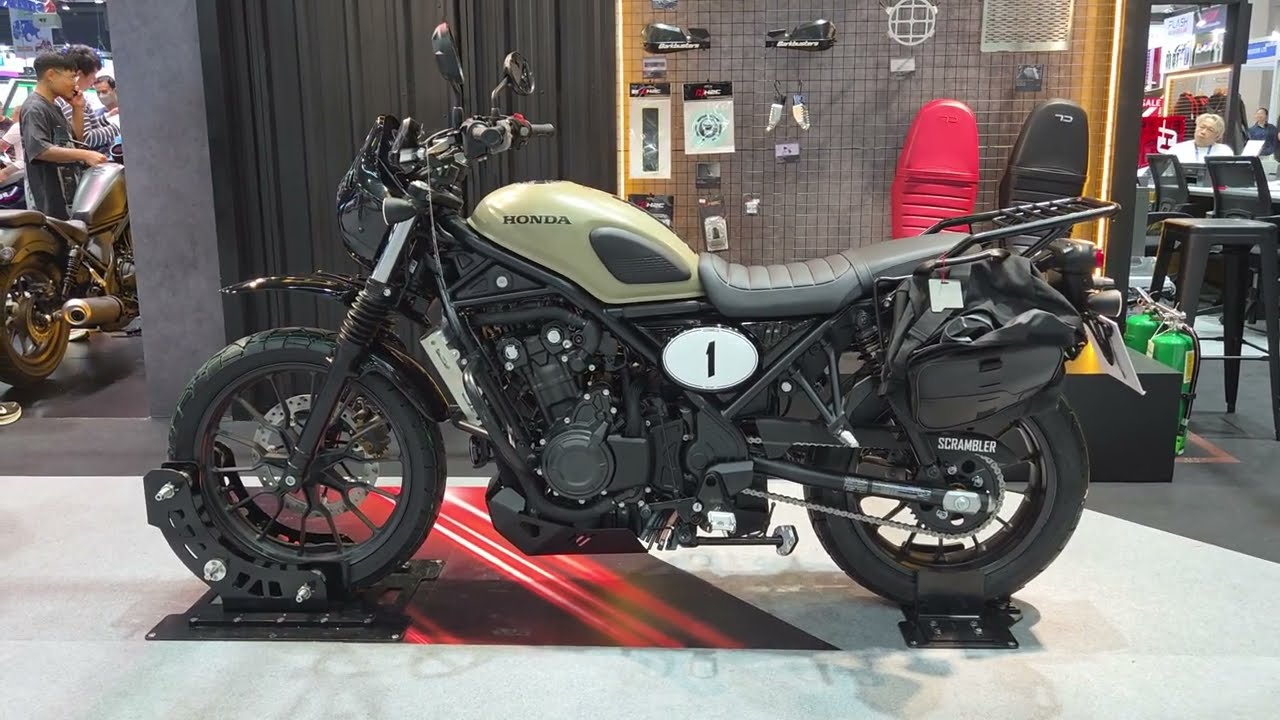New Honda CL 500 scrambler-style motorcycle
