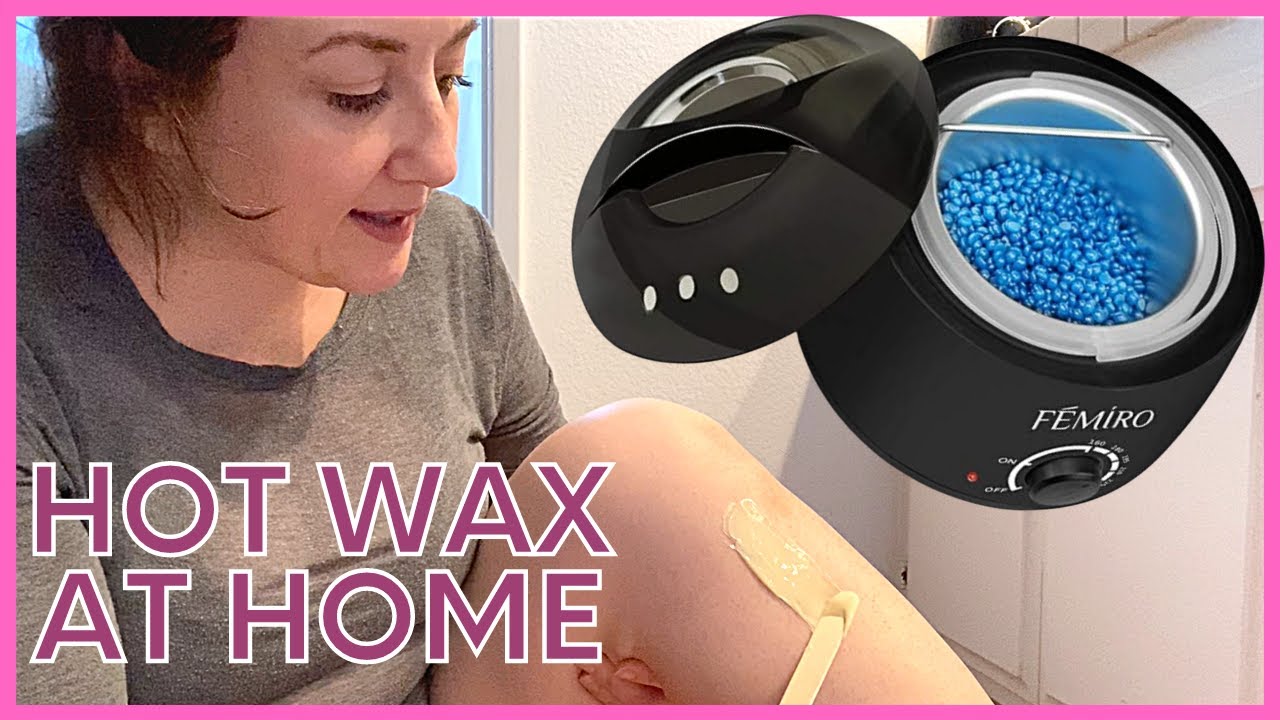 Waxing My Legs With The Femiro Hair Removal Home Waxing Kit | PRODUCT REVIEW | KATE KOSLOV