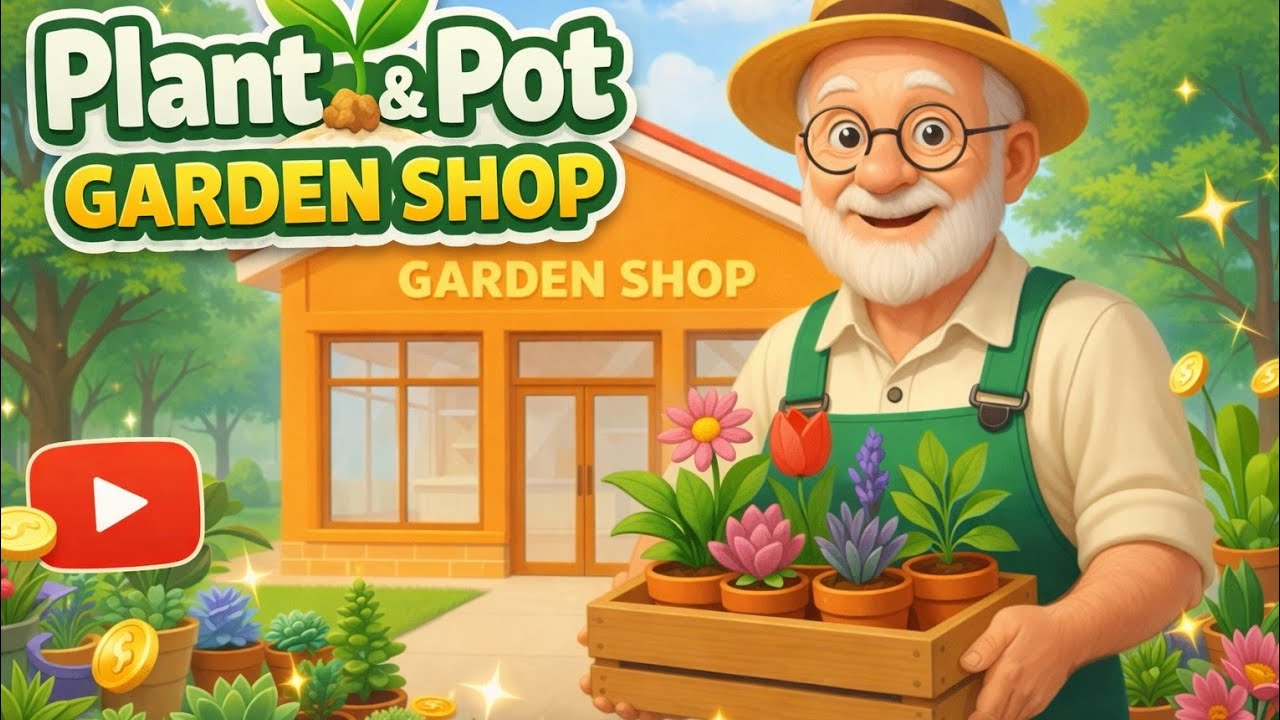 Plant & Pot: Garden Shop – Simulator Game - Gameplay Walkthrough - (Android, iOS)