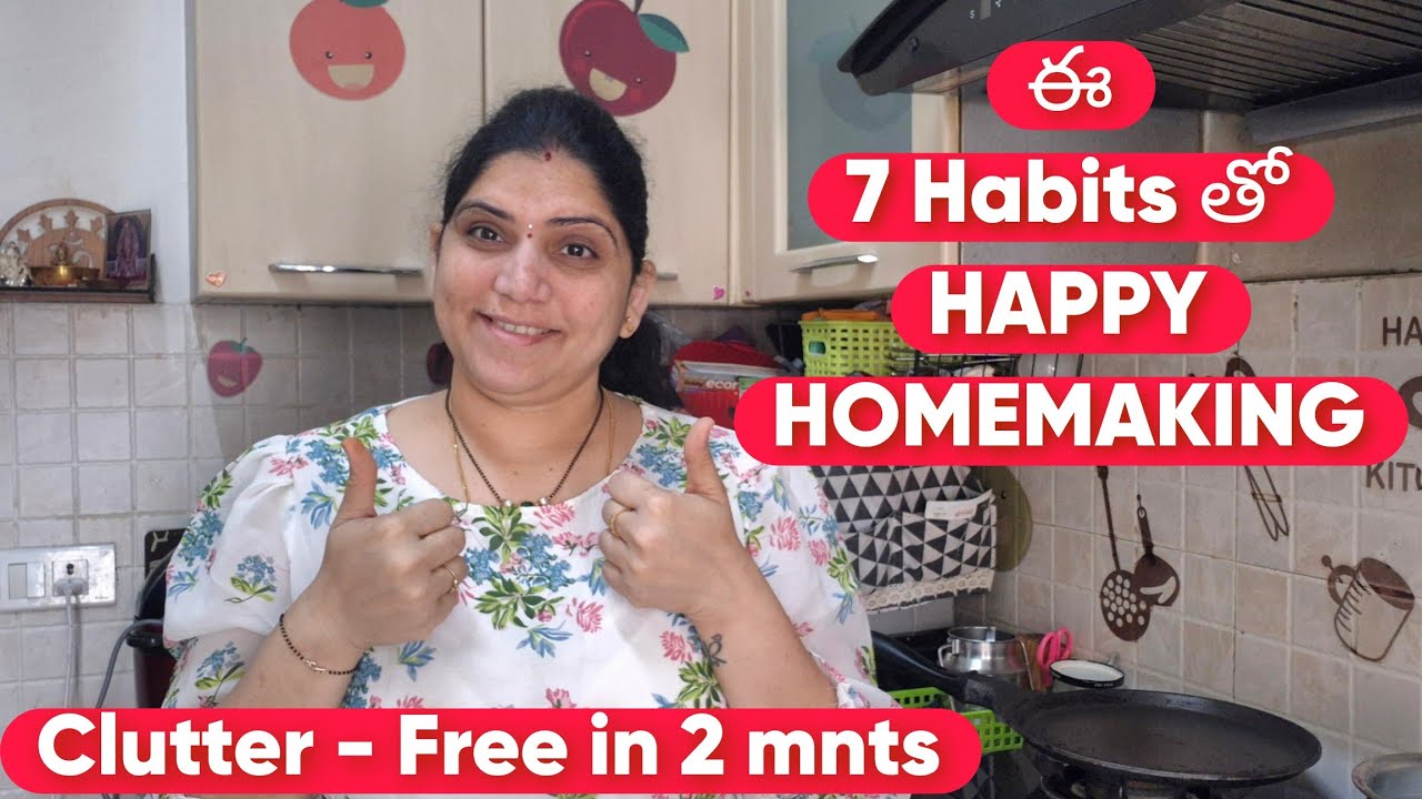 2 Minute Daily Habits for Happy Homemaking & Clutter - free Home | Tips for Women | Cleaning Tips 