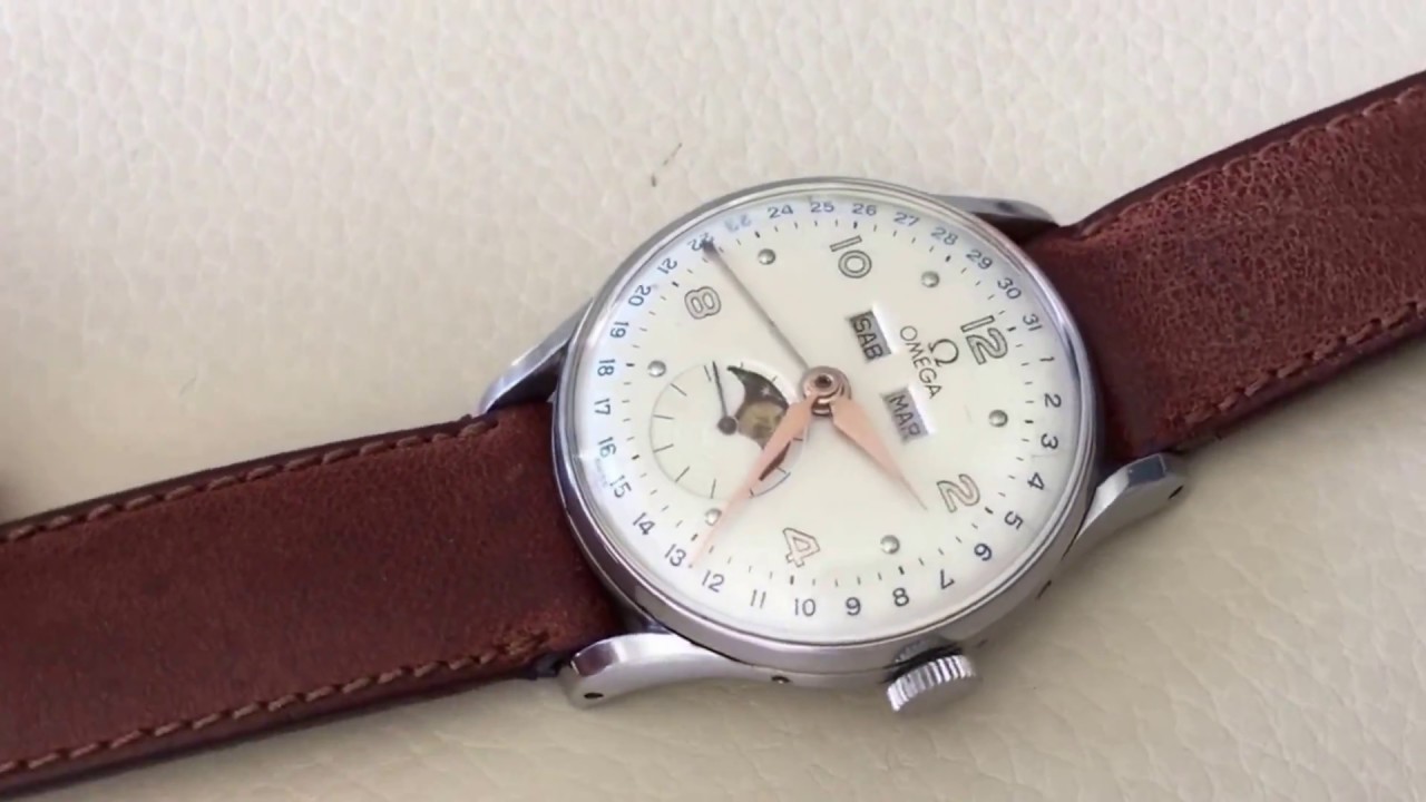Omega Cosmic Triple Calendar Moon-Phase 2471-2 109+++++ 3215