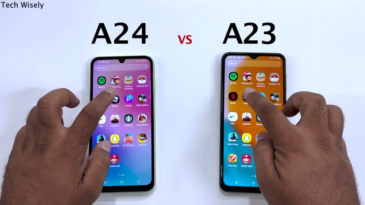 SAMSUNG A24 vs A23 - Speed Test