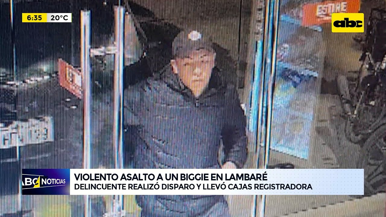 Lambaré: delincuente realizó disparos y llevó cajas registradoras de local comercial