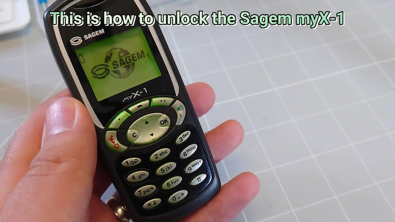 How to Unlock the Sagem myX-1