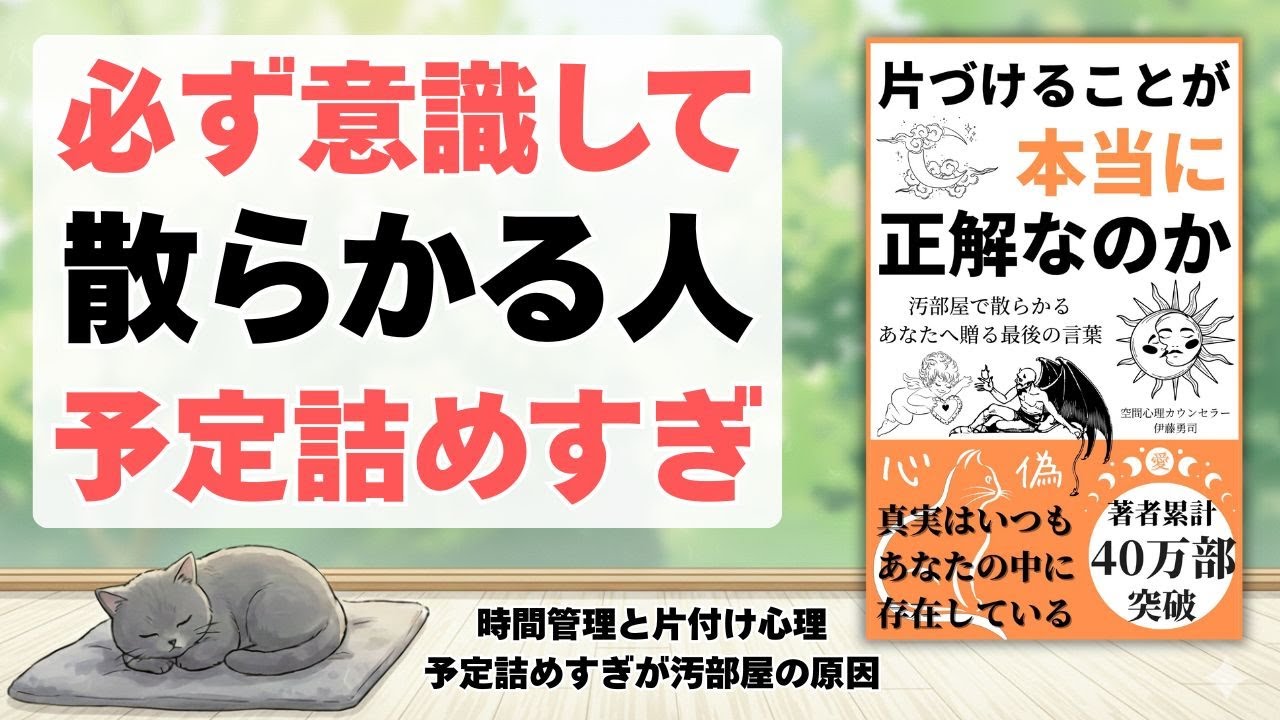 【必ず年始に意識して】散らかる人は予定を詰め込みすぎ〜生活が整うスケジューリング法〜