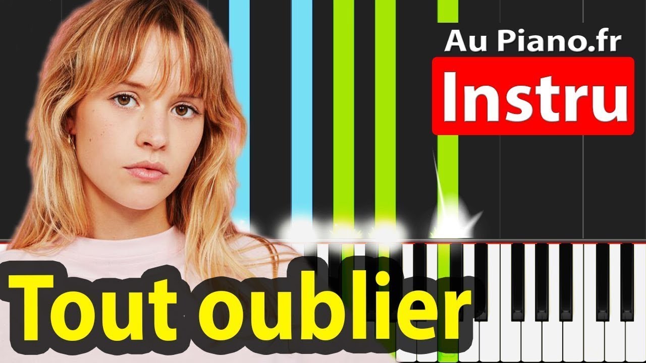 Tout oublier Paroles Piano Angèle -  Brol Tuto facile