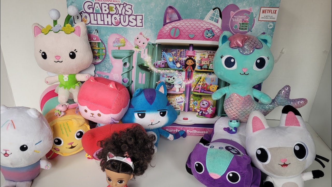 Unboxing Gabby's Dollhouse with Every Single Gabby's Dollhouse Plushie! Amazing!