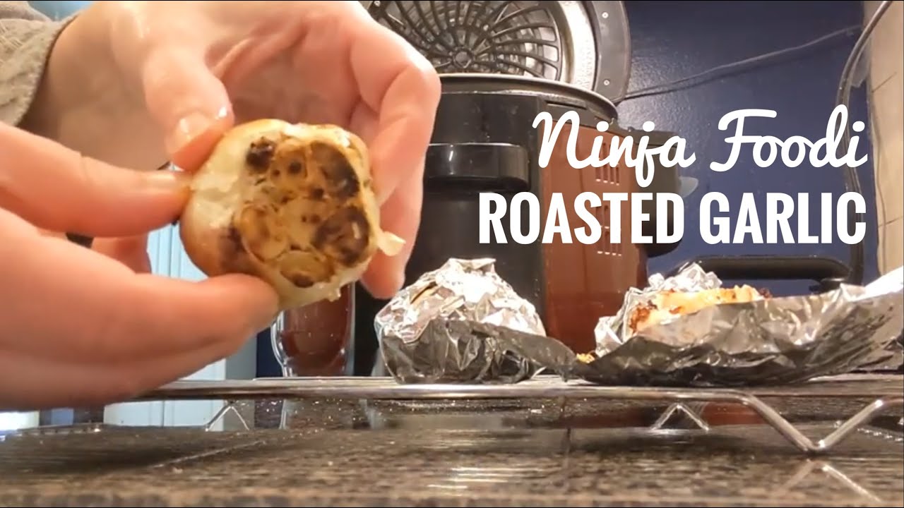 Ninja Foodi Roasted Garlic- So Easy.