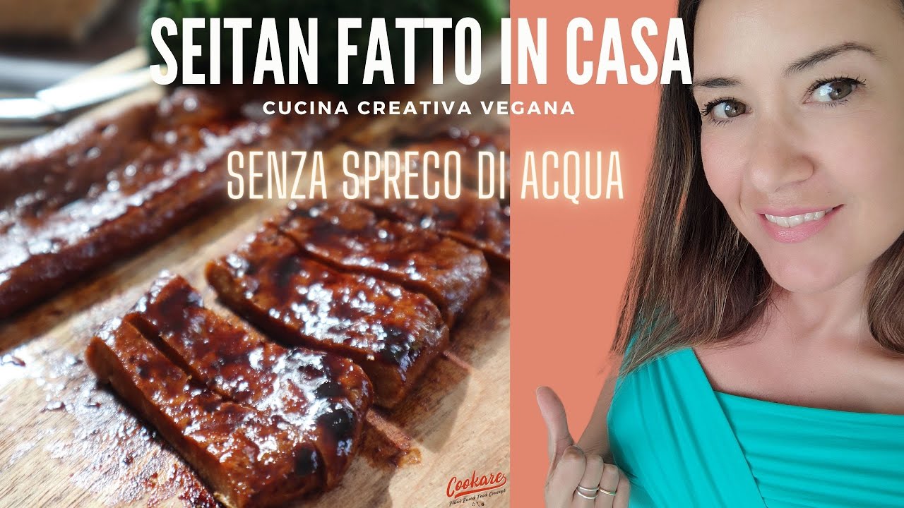 Come fare il Seitan In casa con soli 2 ingredienti! Senza spreco di acqua!