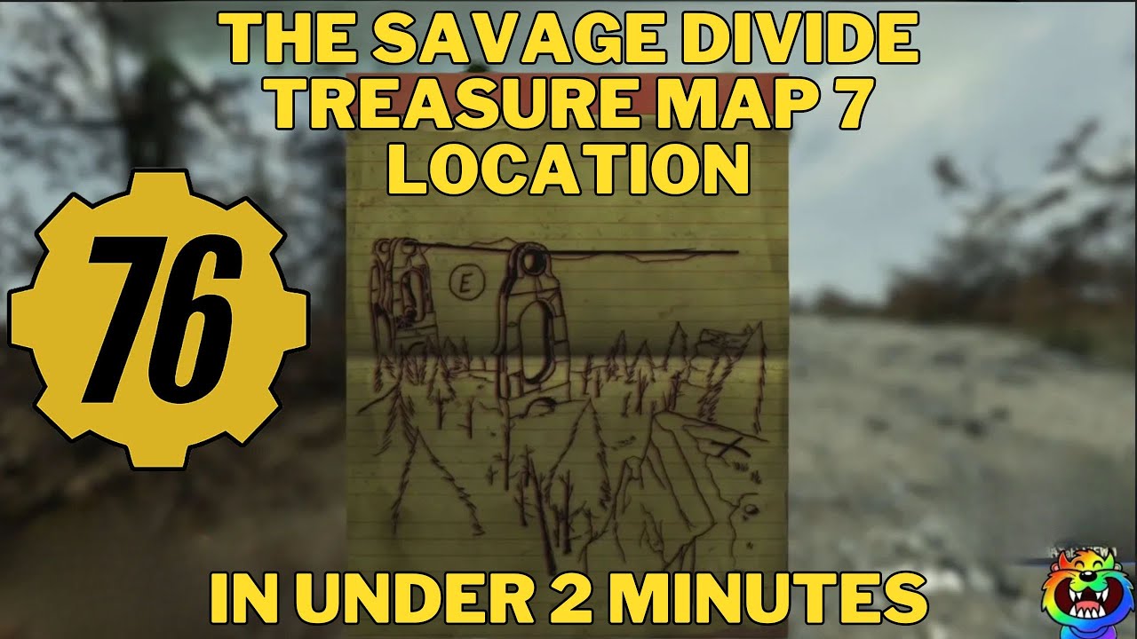 How to find The Savage Divide Treasure Map 7 #fallout76 #fallout76guide
