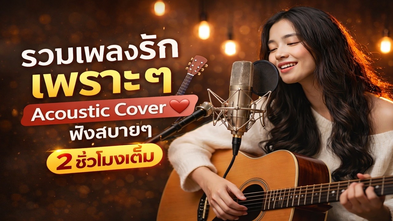 Thai Love Songs Acoustic 💕 ฟังครั้งเดียวติดใจ ยาว 2 ชั่วโมงเต็ม