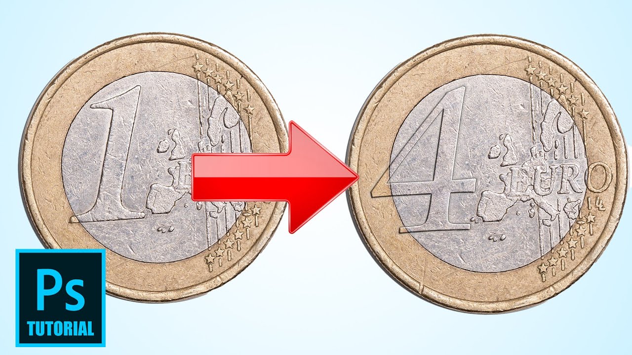Photoshop Tutorial - 4 Euro Münze erstellen