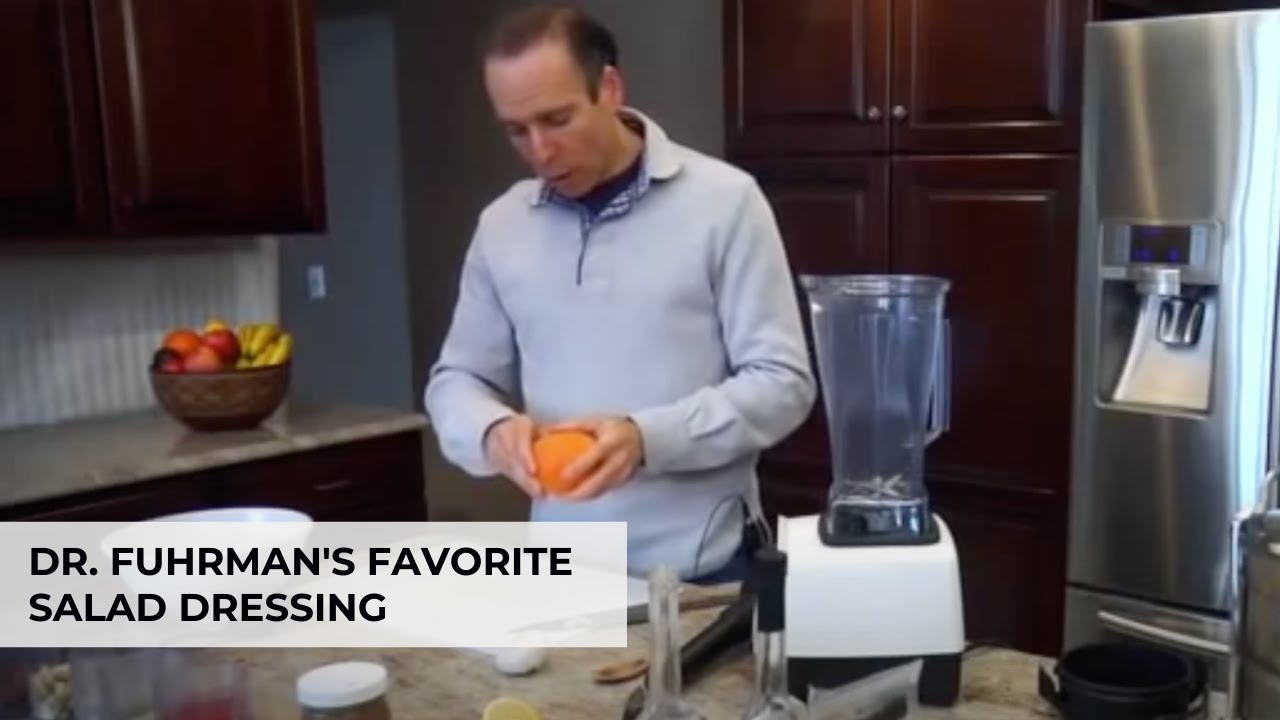 DR. FUHRMAN'S FAVORITE SALAD DRESSING | Orange and Nuts are perfect together