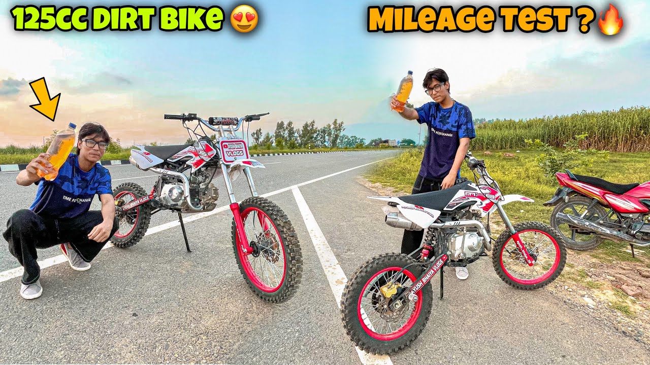 125cc Dirt Bike Mileage Test 😍