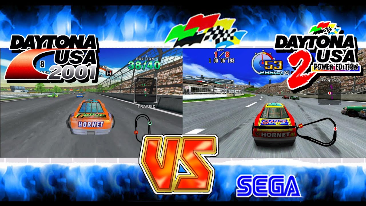 Daytona USA 2001 Vs Daytona USA 2: Power Edition