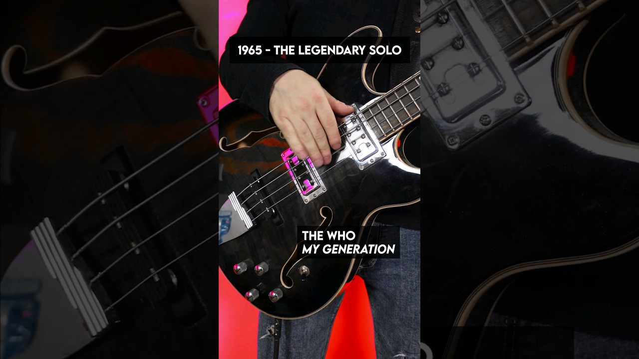 Evolution of John Entwistle in 30 seconds! #bass #guitar #thewho