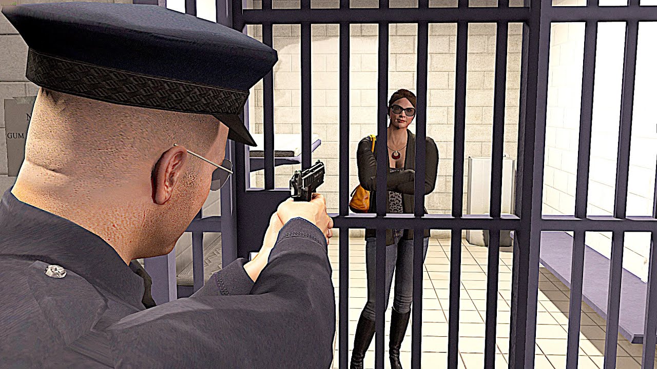 GTA 5 - ПОЛИЦИЯ👮Майкл спасает Аманду из тюрьмы! (Спасите Аманду из побега из тюрьмы)