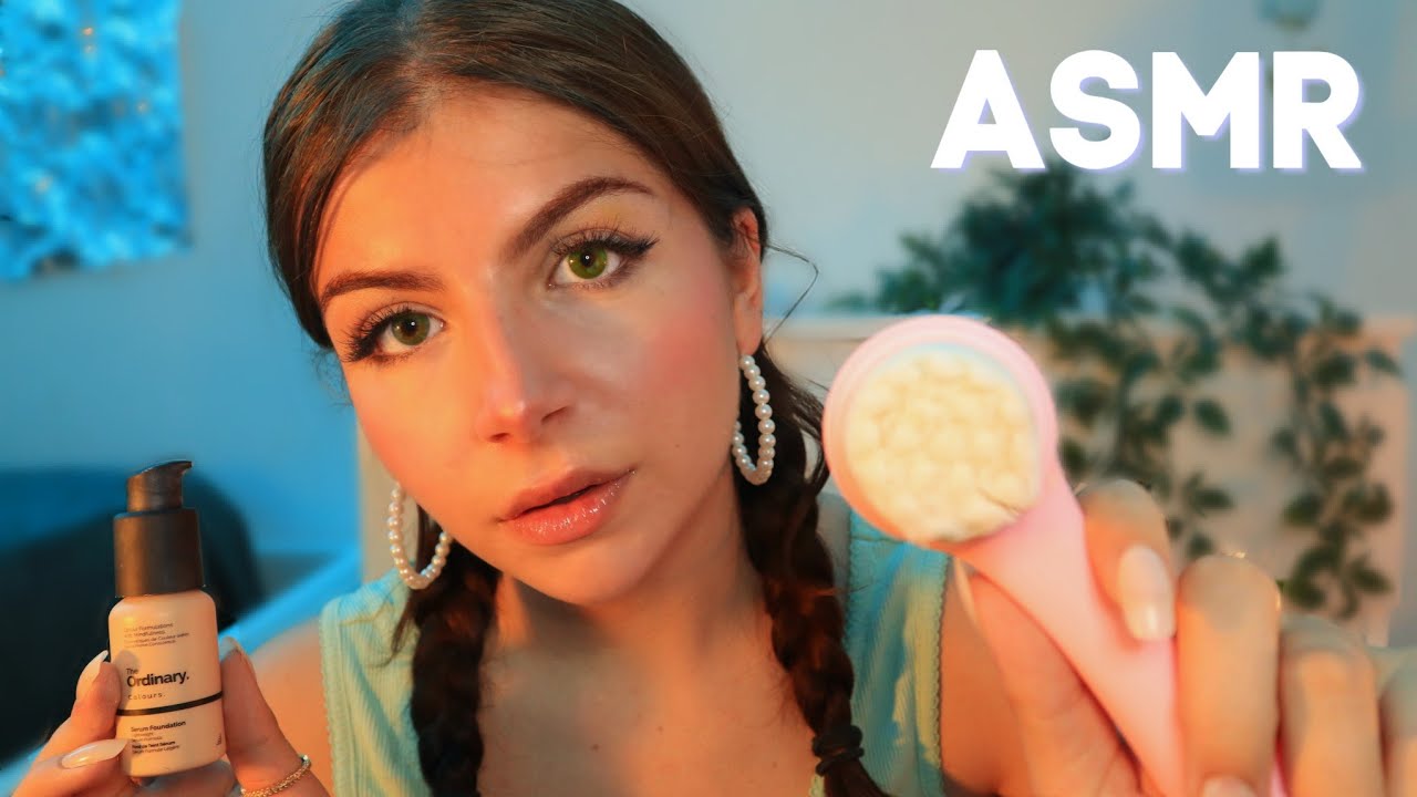 ASMR FRANÇAIS | Ton amie timide te maquille (layered sound, whispering)🌸
