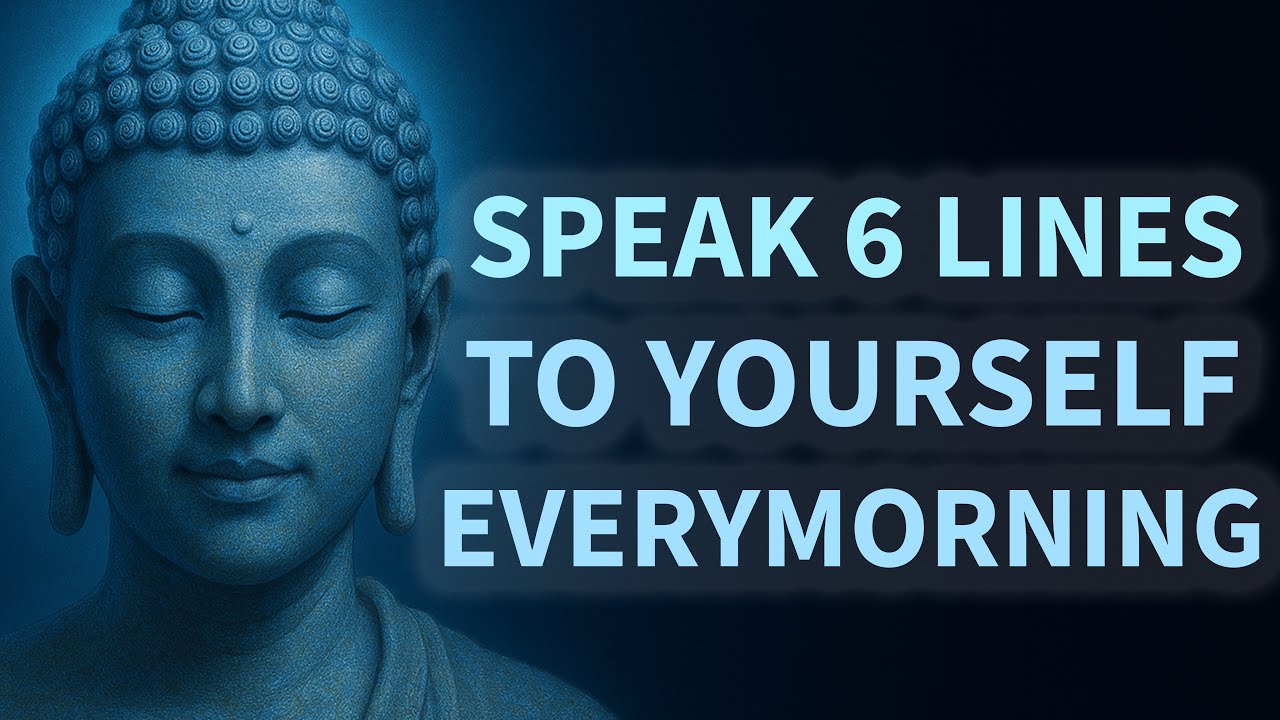 Speak 6 Lines To Yourself Every Morning | Buddhist Teachings for Life