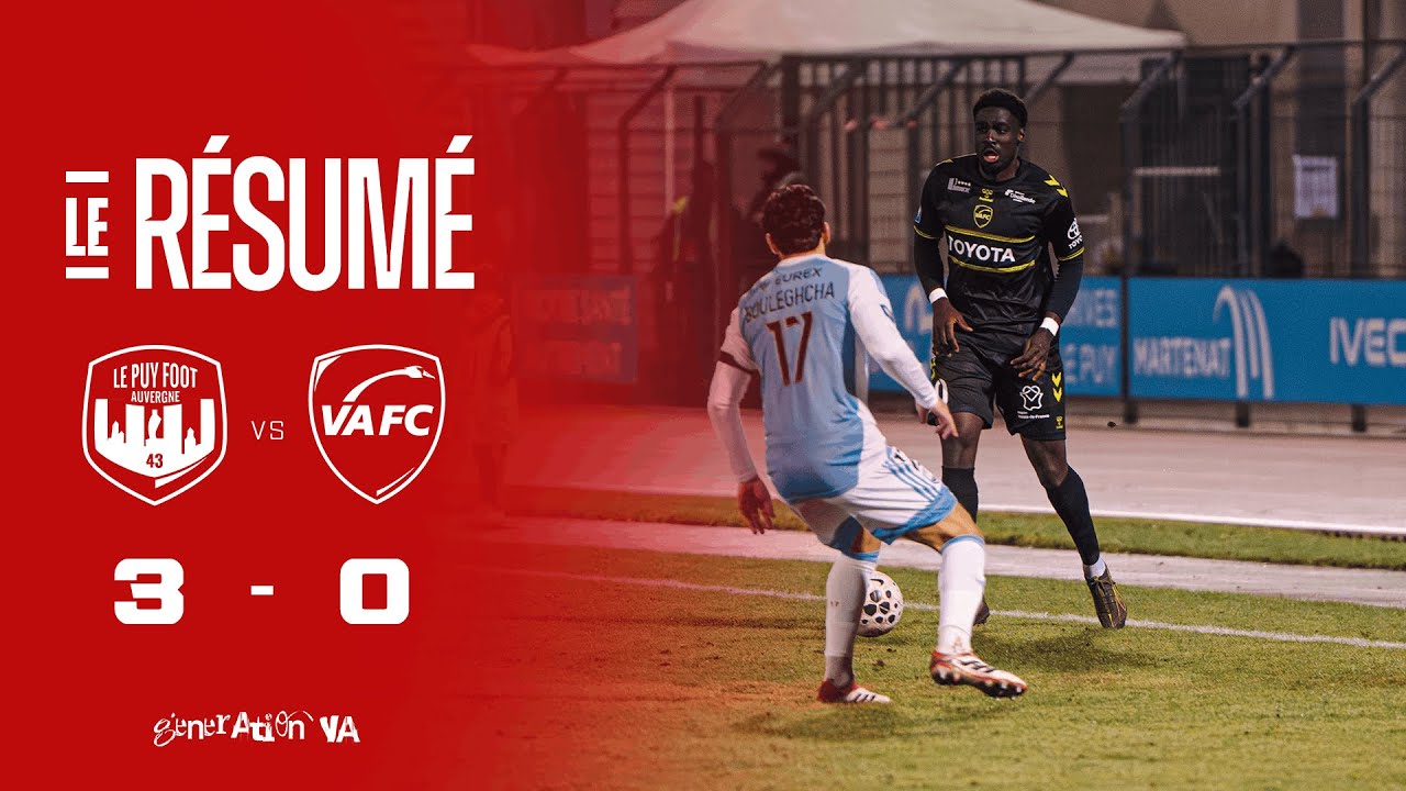 🎥 Le Puy 3-0 VAFC : le résumé vidéo