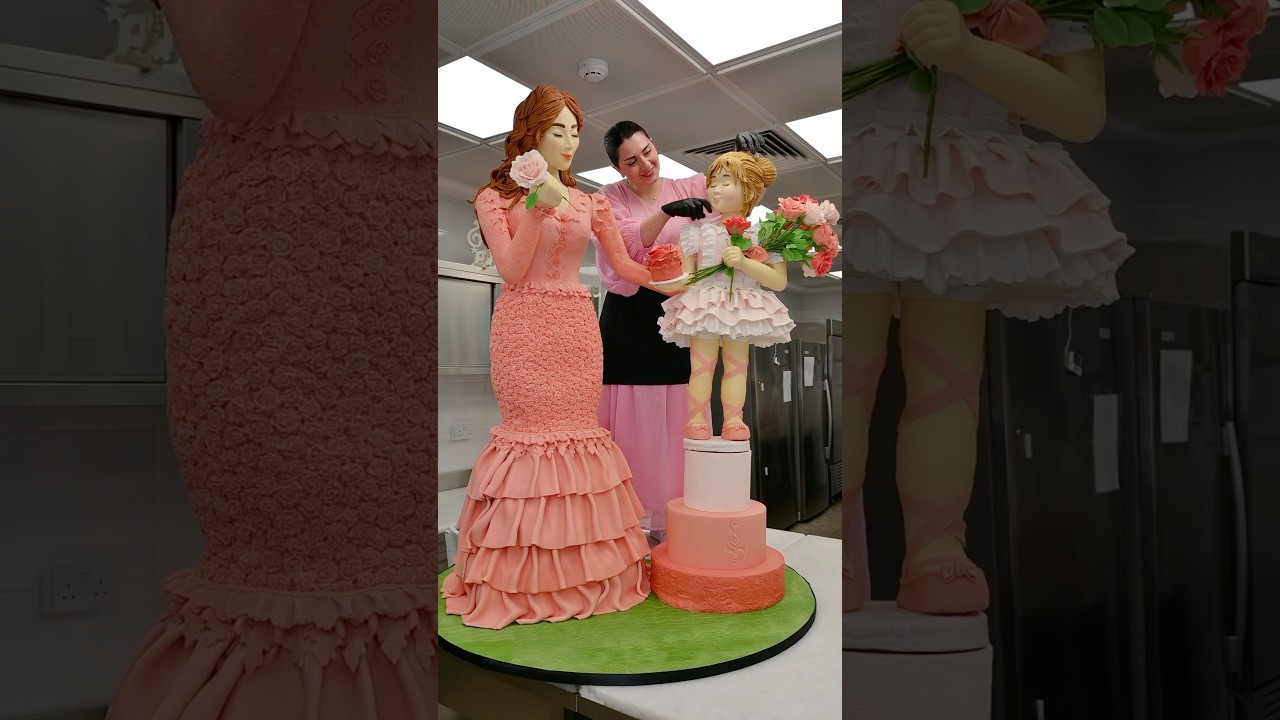 Mother and daughter cake 🌸 #mothersday