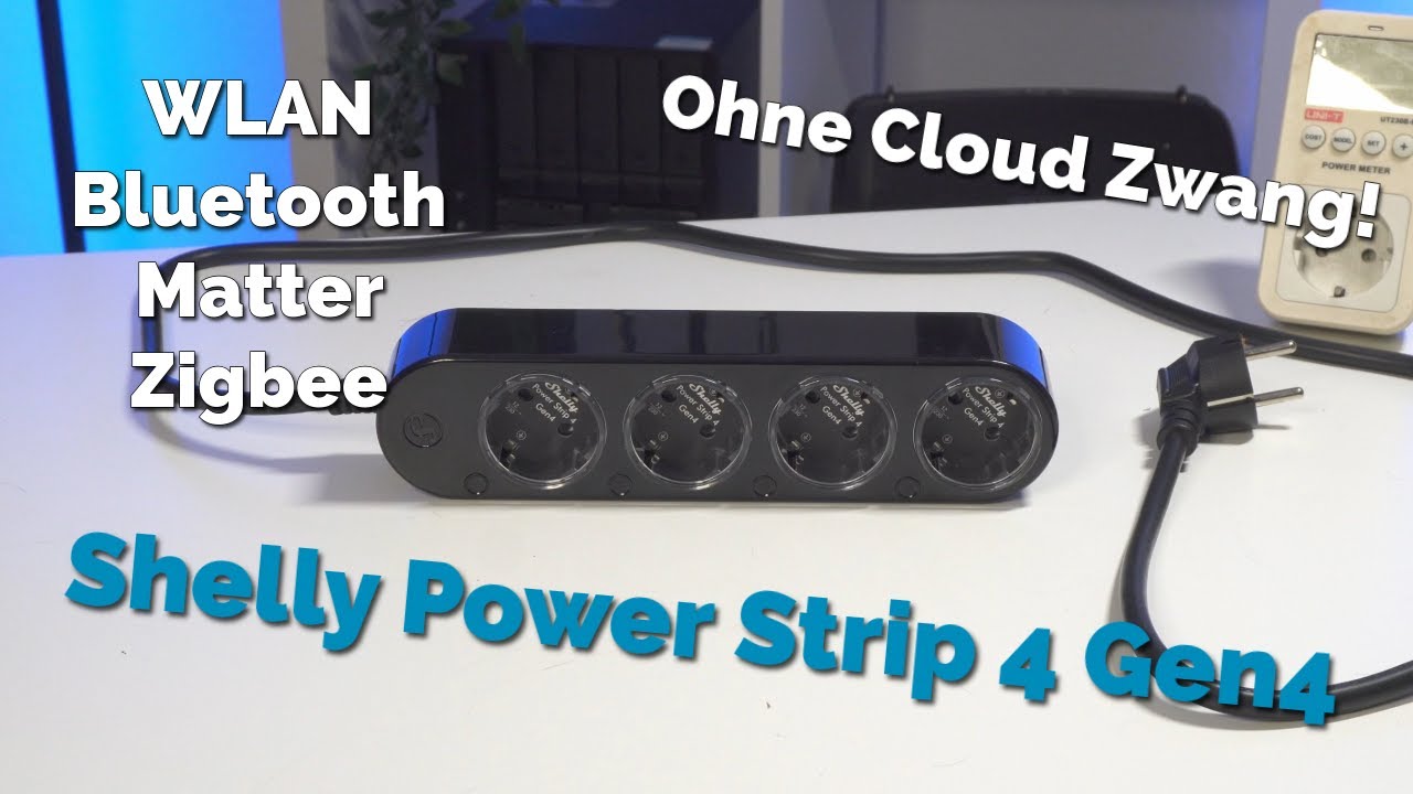 Der Shelly Power Strip 4 Gen4 im Test, maximale Flexibilität mit WLAN, Zigbee, Matter und Bluetooth!