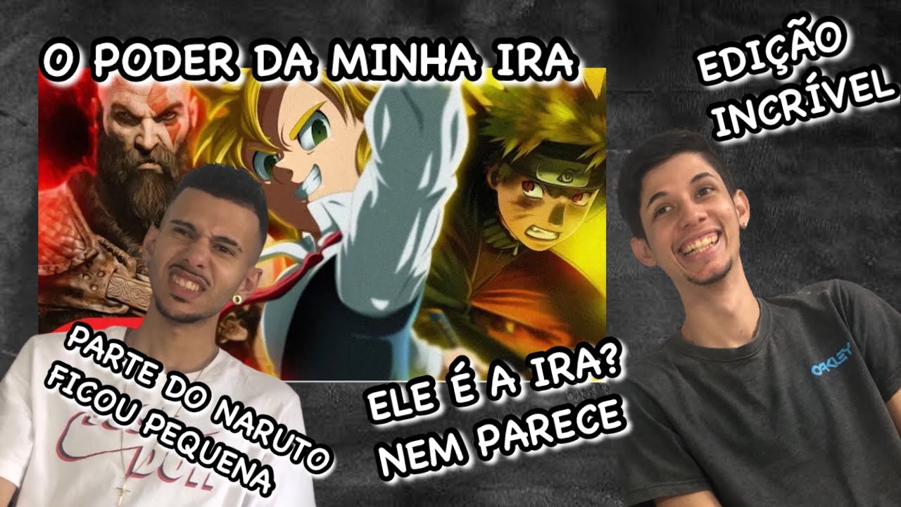 REACT - RAP DO KRATOS, MELIODAS E NARUTO - O PODER DA MINHA IRA | NERD HITS